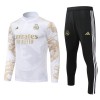Real Madrid Sweat d'Entraînement Quarter-Zip 2024-25 Blanche Real Madrid Sweat d'Entraînement Quarter-Zip 2024-25 Blanche